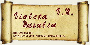 Violeta Musulin vizit kartica